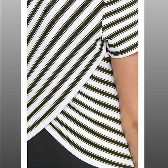 A.L.C Striped Dale Short Sleeve Blouse - Picture 4 of 8